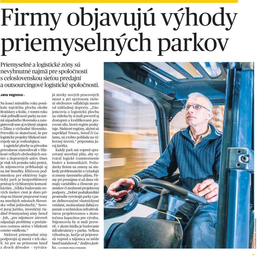 Pravda Vyhody priemyselnych parkov